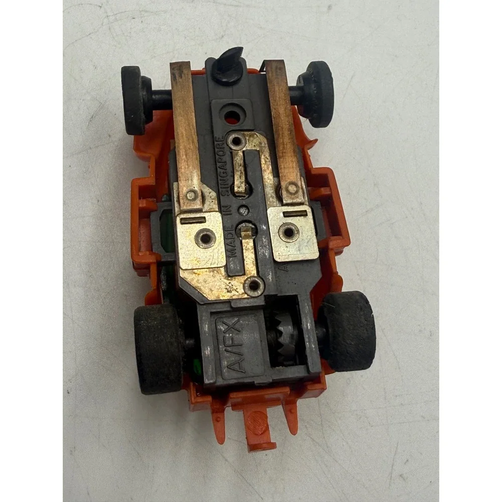 Vtg Aurora AFX Volkswagen Baja Bug Slot Car Orange HO Scale Made‎ in Singapore